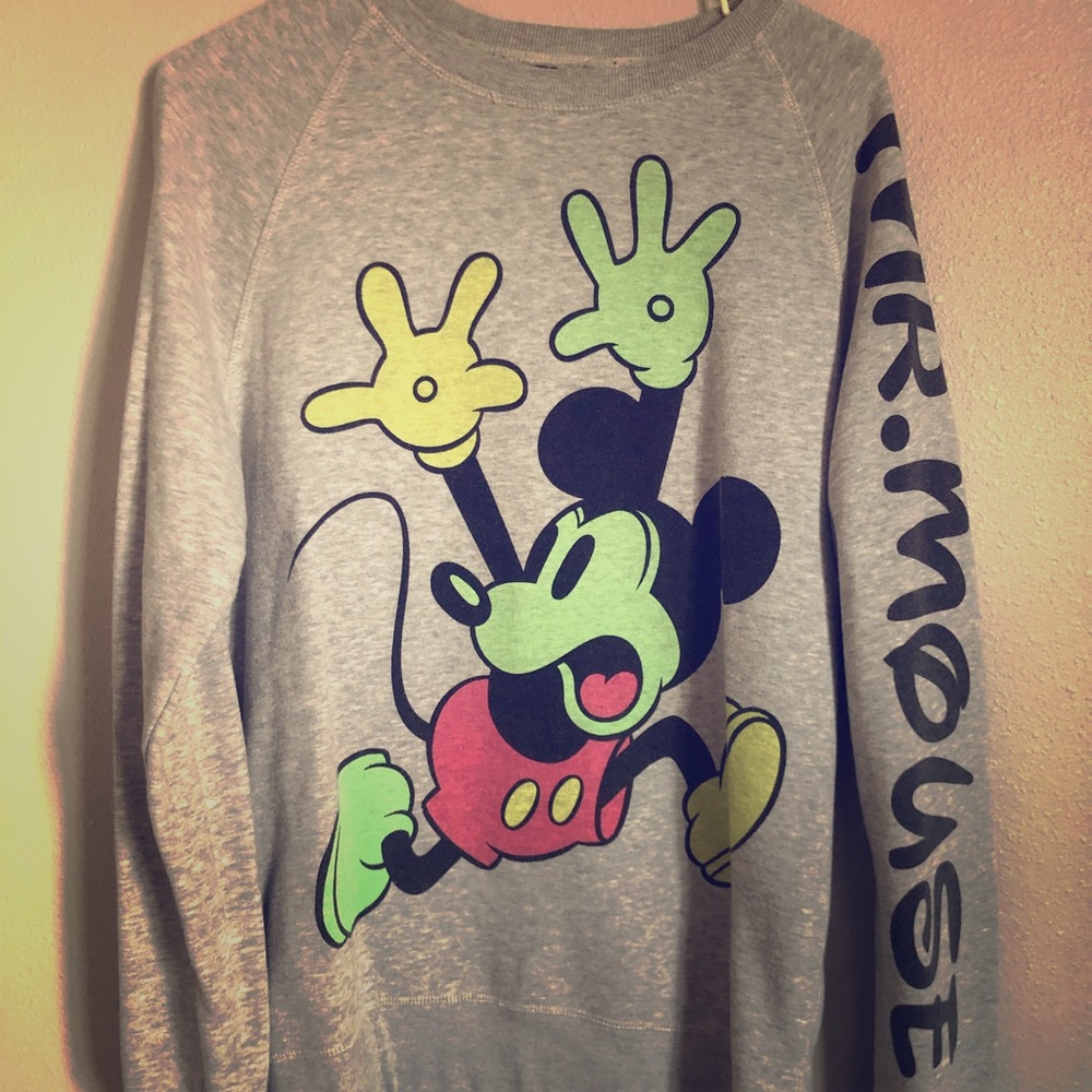 DISNEY - “Running Mickey” cotton pullover sweater